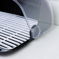 Хлебница &laquo;Рондо&raquo;, 34&times;26&times;15,5 см, цвет чёрный