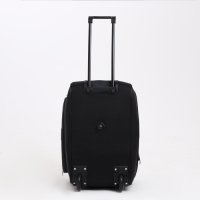 Сумка дорожная на колёсах, отдел на молнии, с увеличением, 2 наружных кармана, цвет чёрный Сумка дорожная на колёсах, отдел на молнии, с увеличением, 2 наружных кармана, цвет чёрный