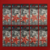 Ароматизатор подвесной Grand Caratt "Красная Звезда", Ваниль, набор 10 шт Ароматизатор подвесной Grand Caratt "Красная Звезда", Ваниль, набор 10 шт