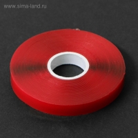 Клейкая лента Cartage, прозрачная, двусторонняя, акриловая, 10 мм &times; 5 м