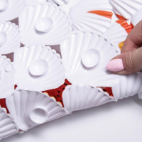 Коврик противоскользящий в ванну на присосках Доляна &laquo;Драконы&raquo;, 38&times;68 см