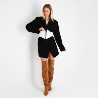 Ремень женский, ширина 12 см, на липучке, цвет белый Ремень женский, ширина 12 см, на липучке, цвет белый