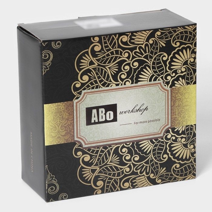 Салфетница &laquo;Цветы&raquo;, 15&times;15&times;8,5 см, цвет серебряный