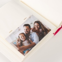 Фотоальбом на 200 фото "Бело-розовый" 10х15 см