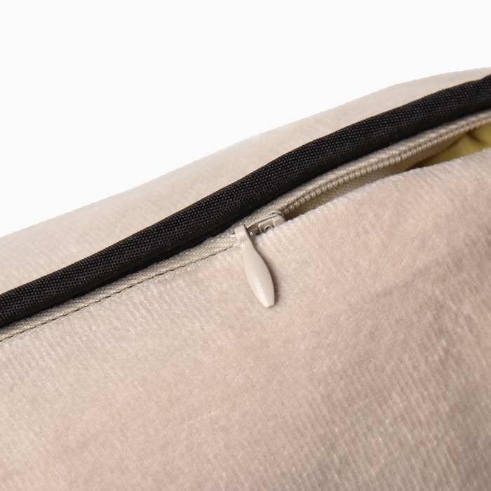 Наволочка декоративная Этель «Кант», 45х45, цвет бежевый, велюр (100% пэ) Наволочка декоративная Этель «Кант», 45х45, цвет бежевый, велюр (100% пэ)