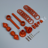 Карниз двухрядный, ширина 180 см, d=28 мм, пластиковые элементы, цвет черешня Карниз двухрядный, ширина 180 см, d=28 мм, пластиковые элементы, цвет черешня