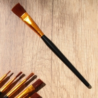 Кисть для рисования набор 6 шт. синтетика плоские &laquo;Климт&raquo; № 1, 2, 3, 4, 5, 6