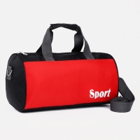 Сумка спортивная на молнии, длинный ремень, маленький размер, цвет чёрный/красный Сумка спортивная на молнии, длинный ремень, маленький размер, цвет чёрный/красный