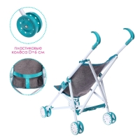 Коляска для кукол &laquo;Прогулка&raquo;, трость, металлический каркас
