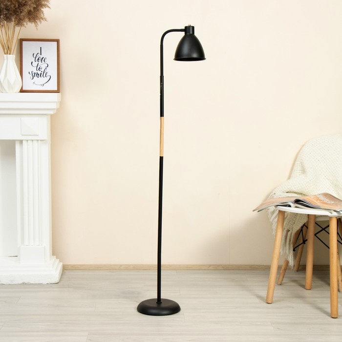 Торшер 19118/1BK E27 40Вт черный 23х159 см