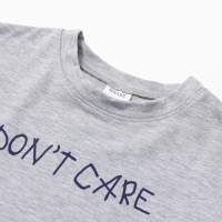 Футболка детская MINAKU, цвет серый, рост 128 см