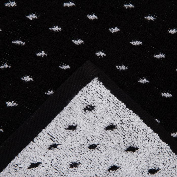 Полотенце махровое Этель ЧБ &laquo;Пунктир&raquo;, пестроткань, 70х130 см