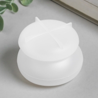 Молд силикон "Шкатулка круглая" с крышкой 7х7х3,5 см Молд силикон "Шкатулка круглая" с крышкой 7х7х3,5 см