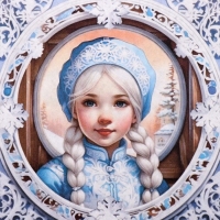 Набор декупажных карт 5 шт &laquo;Русский Новый год&raquo;, плотность 45 гр/м2, формат А4