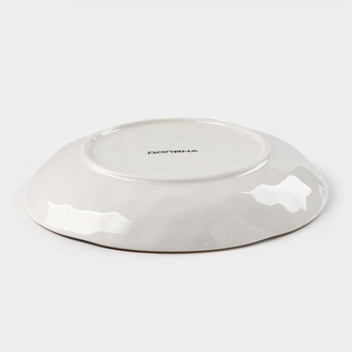 Тарелка глубокая фарфоровая Доляна &laquo;Космос&raquo;, 550 мл, d=21,5 см, цвет красный