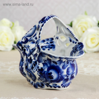 Конфетница «Весна», 21×13×18 см, гжель Конфетница «Весна», 21×13×18 см, гжель
