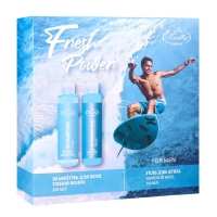 Подарочный набор косметики мужской Liss Kroully: шампунь, 260 мл + гель для душа, 260 мл Подарочный набор косметики мужской Liss Kroully: шампунь, 260 мл + гель для душа, 260 мл