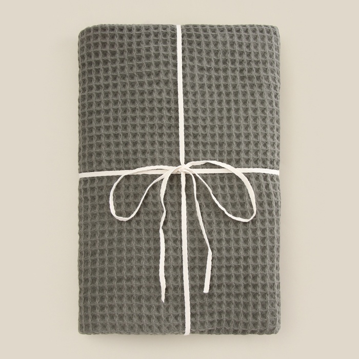 Полотенце вафельное SL HOME: Basic "Олива" 90х150 см, 100% хлопок, 340 г/м2