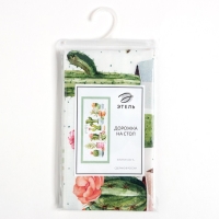 Дорожка "Этель" Кактусы 30*70 см, 100% хлопок, саржа 190 г/м2 Дорожка "Этель" Кактусы 30*70 см, 100% хлопок, саржа 190 г/м2