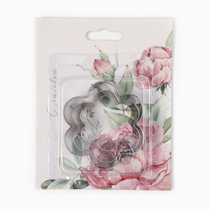 Набор "Tenderness" полотенце 40х73см, саржа 190гр/м2, формочки для печенья