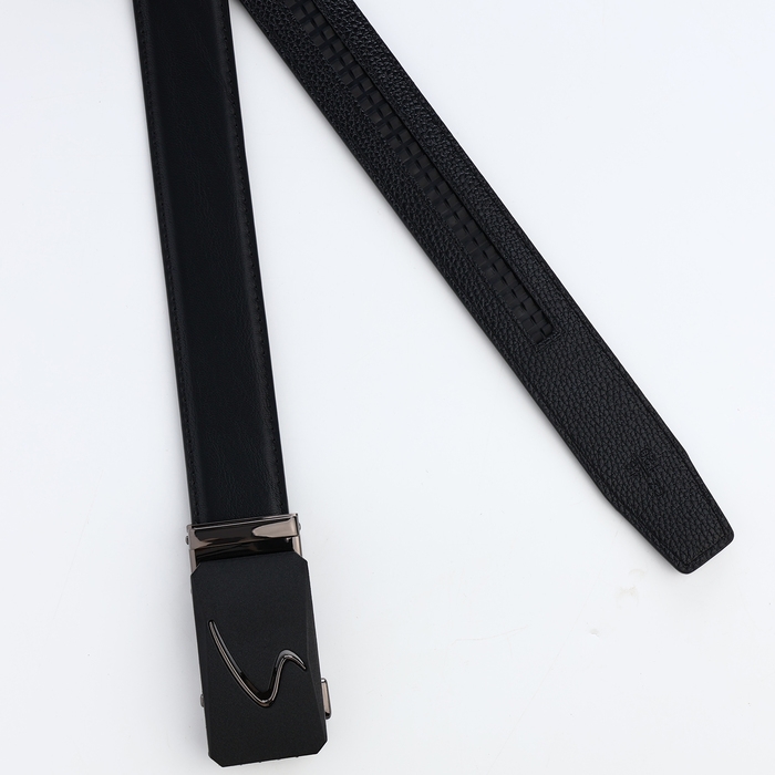 Ремень мужской, ширина 3,6 см, пряжка автомат, цвет чёрный Ремень мужской, ширина 3,6 см, пряжка автомат, цвет чёрный