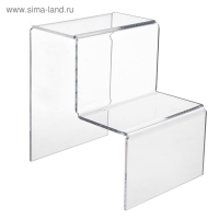 Горка 2 ступеньки 12×13×15 см, оргстекло 2 мм, В ЗАЩИТНОЙ ПЛЁНКЕ Горка 2 ступеньки 12×13×15 см, оргстекло 2 мм, В ЗАЩИТНОЙ ПЛЁНКЕ