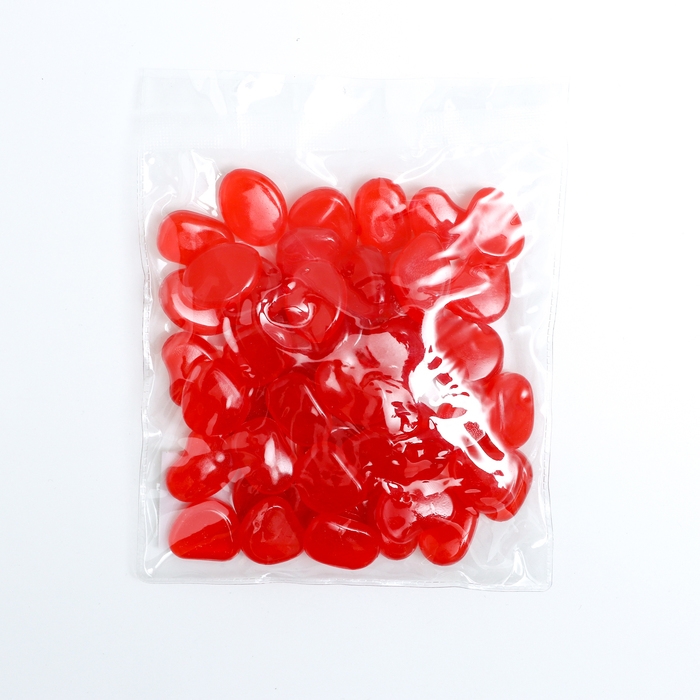 Светящийся декор Светящийся декор "Галька" коралловая, 100гр / фракция 2-3см