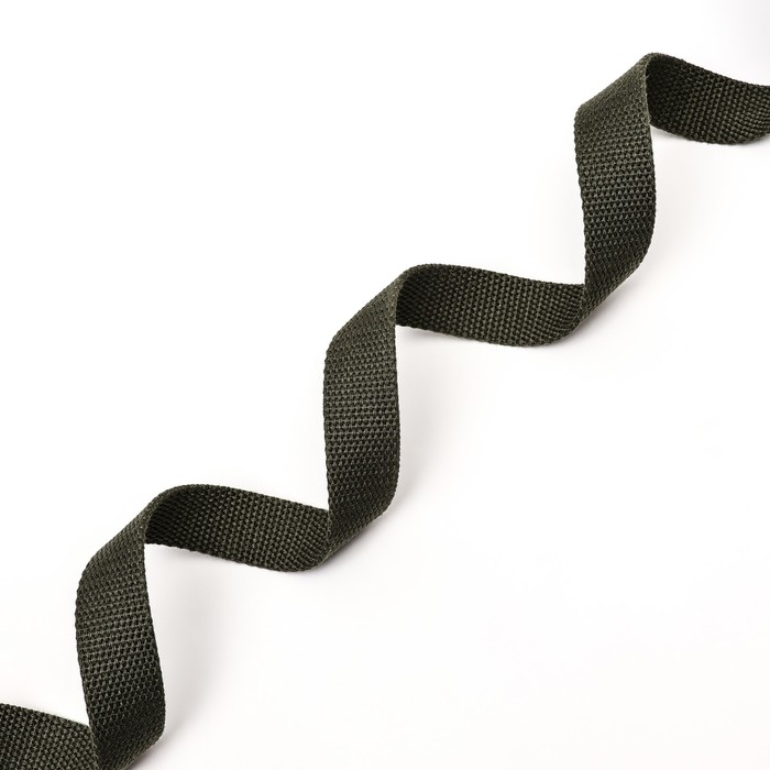 Поводок брезентовый 7 м х 2,5 см, тёмно-зелёный