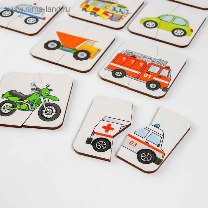 Картинки-половинки &laquo;Транспорт&raquo;