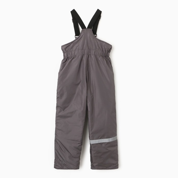 Брюки детские утеплённые, цвет графит, рост 110 см