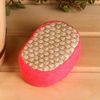 Мочалка банная "Объемный овал", крапива Мочалка банная "Объемный овал", крапива