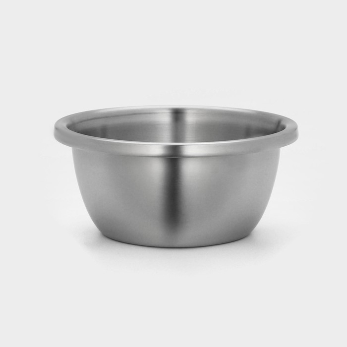 Миска из нержавеющей стали &laquo;Проф&raquo;, 1,8 л, 20&times;9 см, матовая, толщина стали 0,6 мм