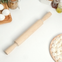 Скалка деревянная, берёза, 43&times;4.5 см