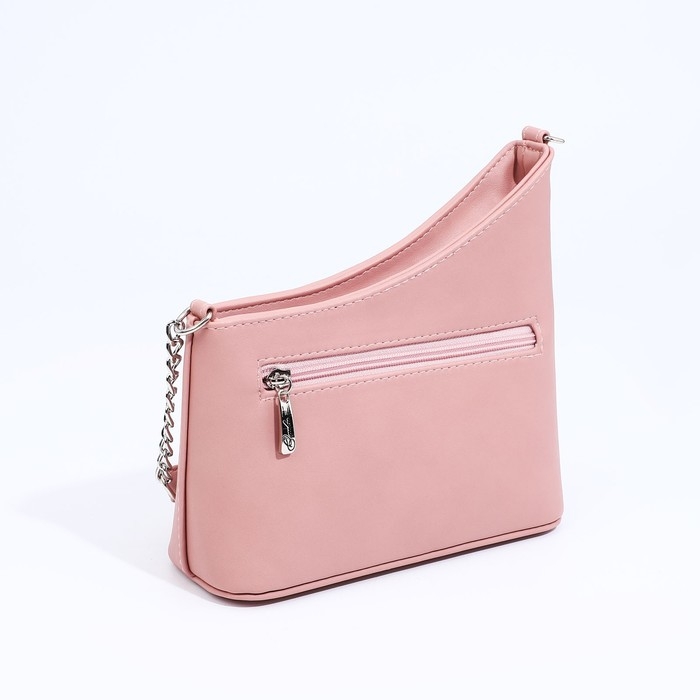 Сумка кросс-боди Сумка кросс-боди "Оливи" на молнии, наружный карман, цвет розовый