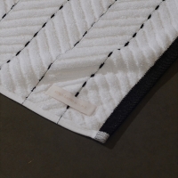 Коврик махровый SL HOME: Lines "Блан де Блан" 50х70 см, 100% хлопок, 750 г/м2 Коврик махровый SL HOME: Lines "Блан де Блан" 50х70 см, 100% хлопок, 750 г/м2