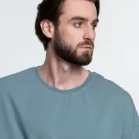 Футболка унисекс оверсайз Crosstown, серо-зеленая, размер L