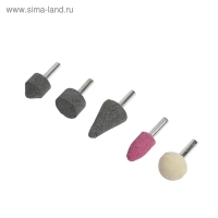 Набор шарошек абразивных ТУНДРА, диаметр хвостовика 6 мм, 5 шт. Набор шарошек абразивных ТУНДРА, диаметр хвостовика 6 мм, 5 шт.