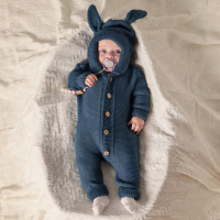 Комбинезон вязаный Крошка Я &laquo;Зайчик&raquo; рост 80-86 см