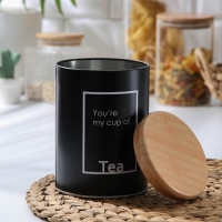 Банка для сыпучих продуктов чай Lifestyle, 11&times;11&times;15,5 см