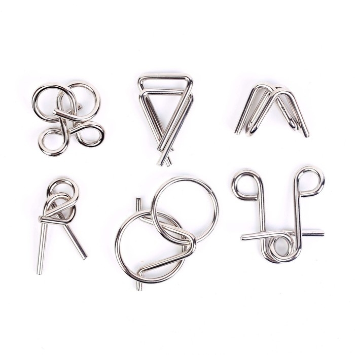 Головоломка металлическая «Загадки шумеров», набор 6 шт. Головоломка металлическая «Загадки шумеров», набор 6 шт.