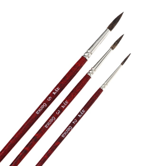 Набор кистей Белка 3шт Луч Набор кистей Белка 3шт Луч "Классика цвета", (круглые № 2, 3, 5)