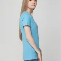 Футболка женская T-bolka Lady голубая, размер XL