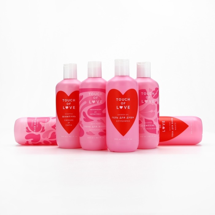 Пена для ванны Just love, 300 мл, аромат клубники, ЧИСТОЕ СЧАСТЬЕ