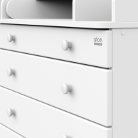 Комод пеленальный детский Maks 800/5, 80х47х101 см., 5 ящиков, с органайзером, цвет белый