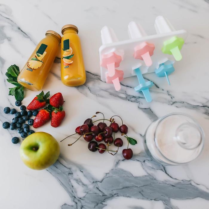 Форма для мороженого &laquo;Звезда&raquo;, 6 ячеек, цвет прозрачный