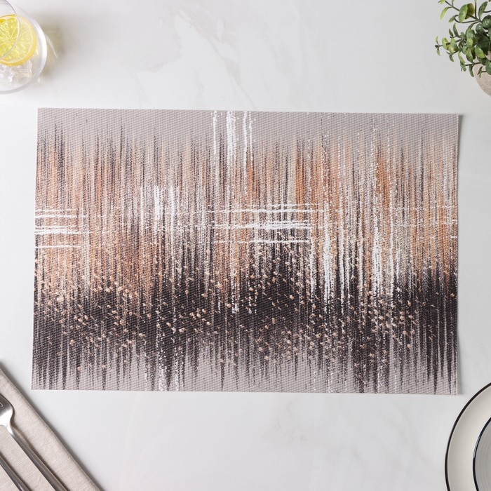 Салфетки сервировочные на стол Доляна &laquo;Сияние&raquo;, 4 шт, 45&times;30 см