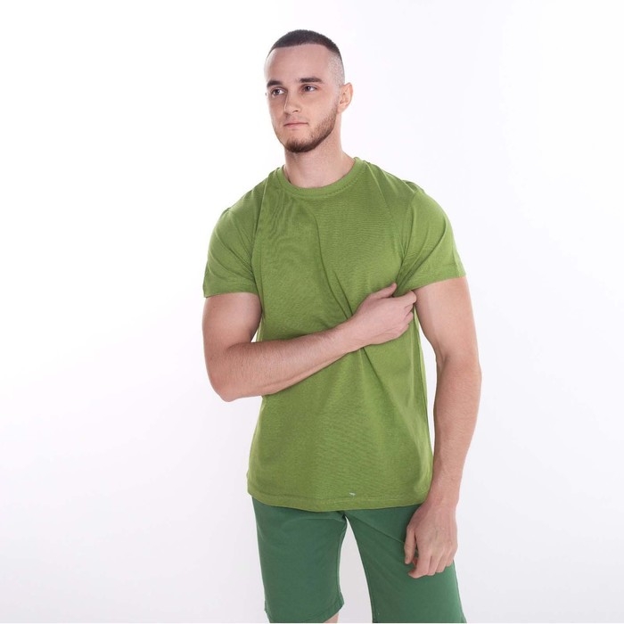 Футболка мужская, цвет хаки МИКС, размер 46 Футболка мужская, цвет хаки МИКС, размер 46