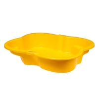 Песочница детская пластиковая, 94 &times; 70 &times; 19 см, жёлтая, &laquo;Синбад&raquo;