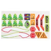 Автовоз-трек «Диногонки», 12 металлических машин, световые и звуковые эффекты Автовоз-трек «Диногонки», 12 металлических машин, световые и звуковые эффекты