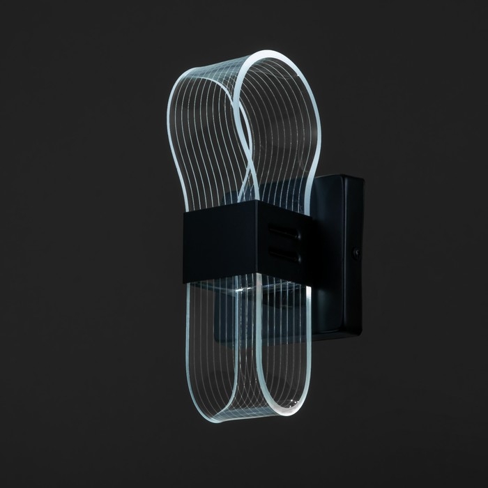 Бра 2508/1 LED 6Вт 4000К черный 7х20 см